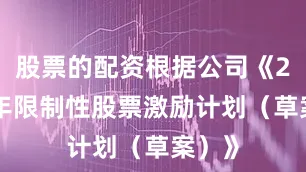 股票的配资根据公司《2025年限制性股票激励计划（草案）》