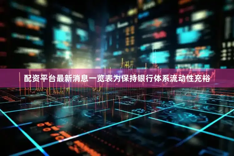 配资平台最新消息一览表为保持银行体系流动性充裕